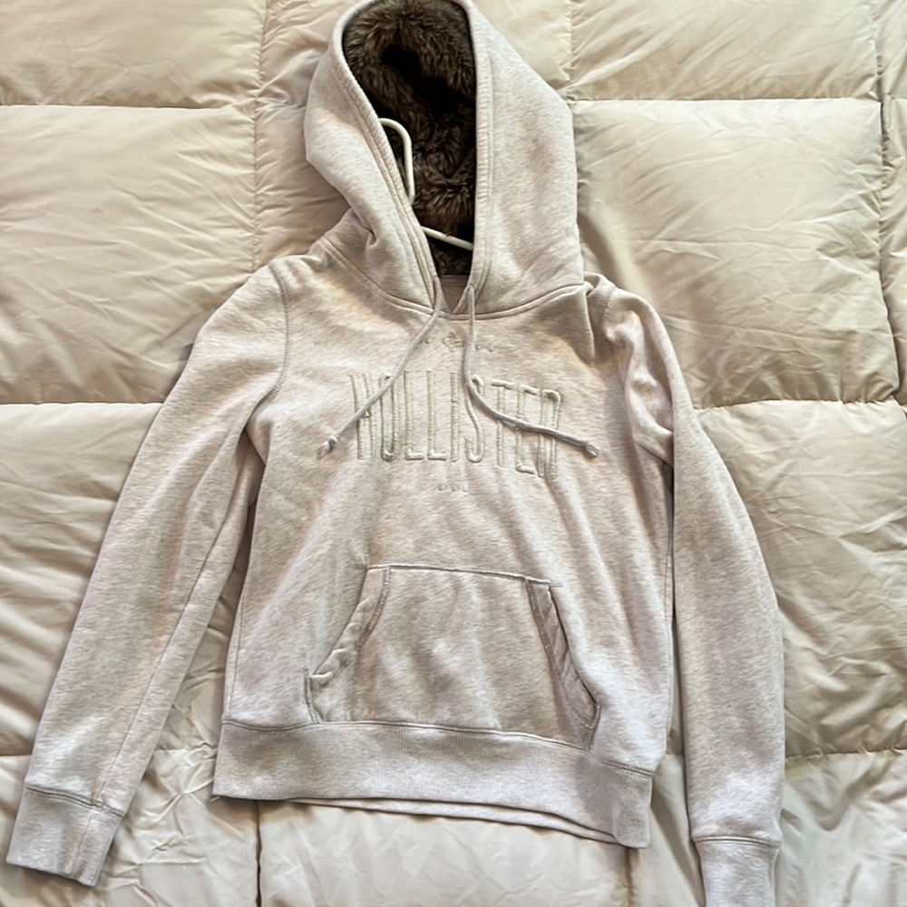 Hollister fur hoodie